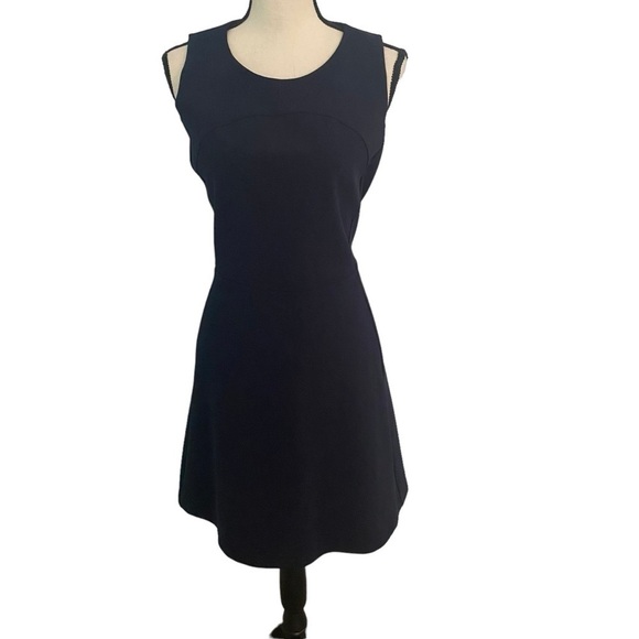 NWT Madewell Navy Blue Sleeveless Mini Dress Size 12 Office Cocktail - Picture 1 of 14